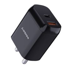 Ambrane RAAP H11 20W Dual Output Fast Charger/Adapter Black